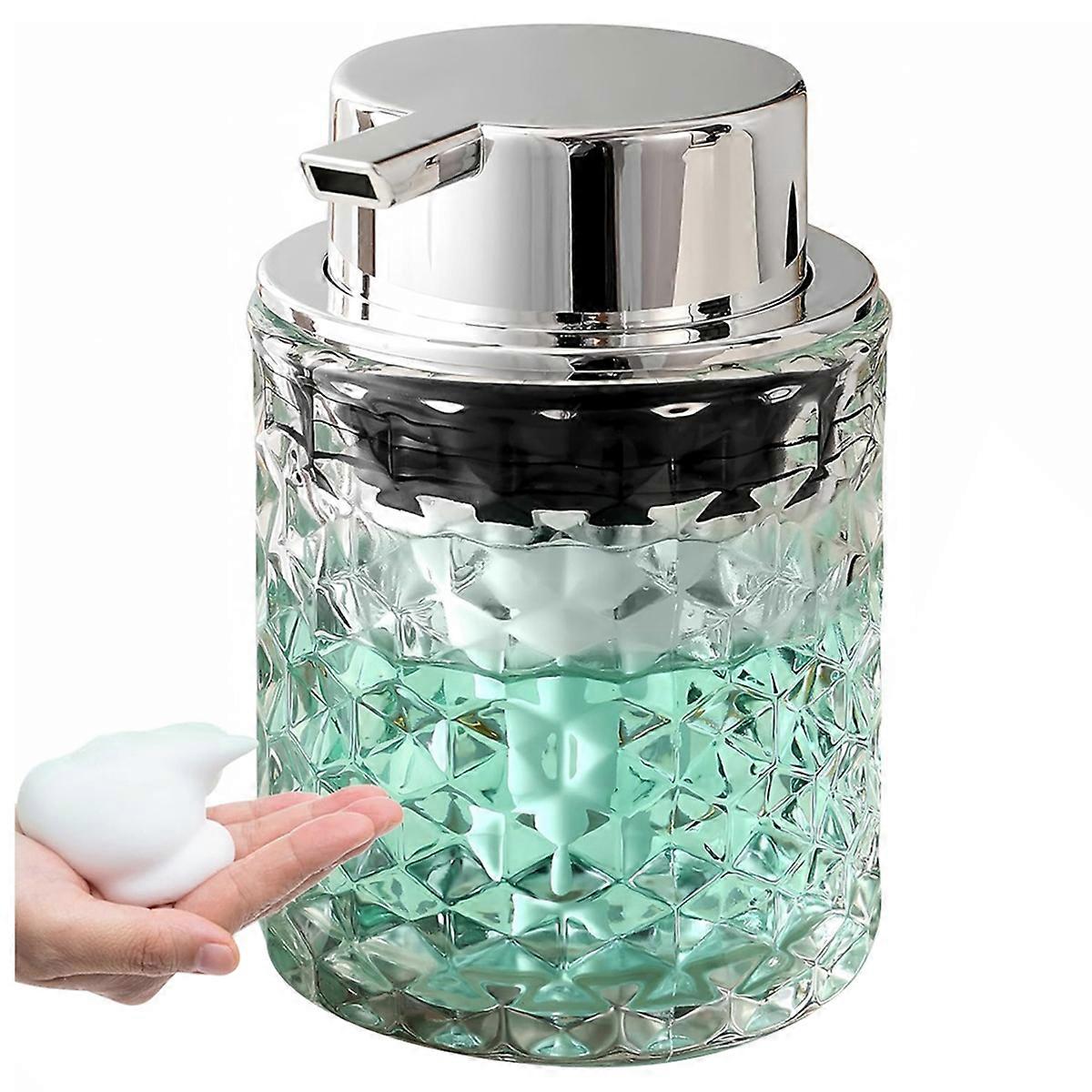 Foaming Hand Soap Dispenser, for Kitchen, Refillable Glass Dispenser