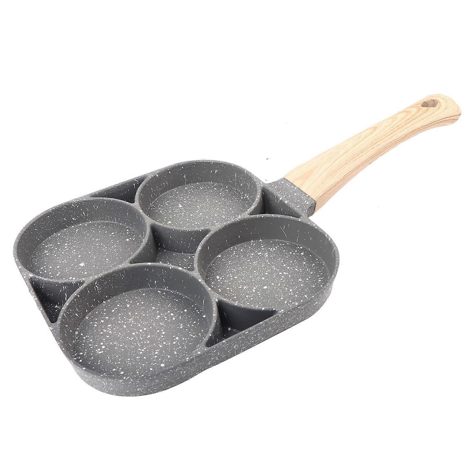 4Hole Frying Pot NonStick Egg Pancake Cooking Pan Cookware For Induction Gas Cooker