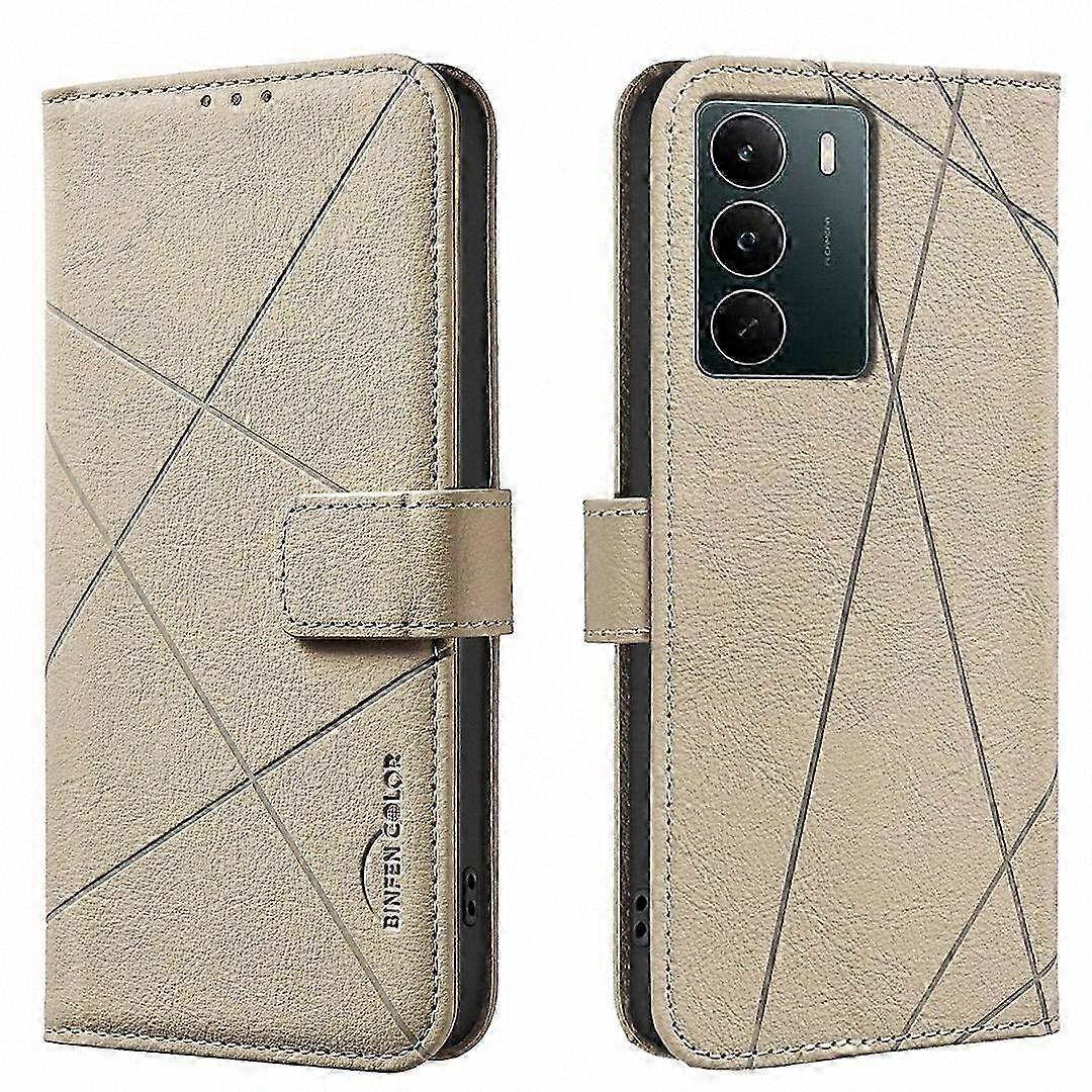 Geometry Pattern Leather Phone Case for Realme C71 4G with RFID Blocking Wallet Function