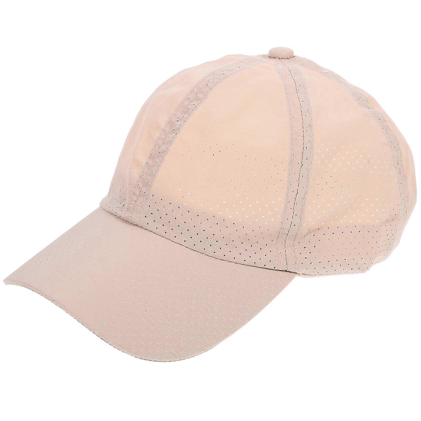 Baseball Hat for Wearing Quick-Drying Beige Breathable Soft Ball Cap