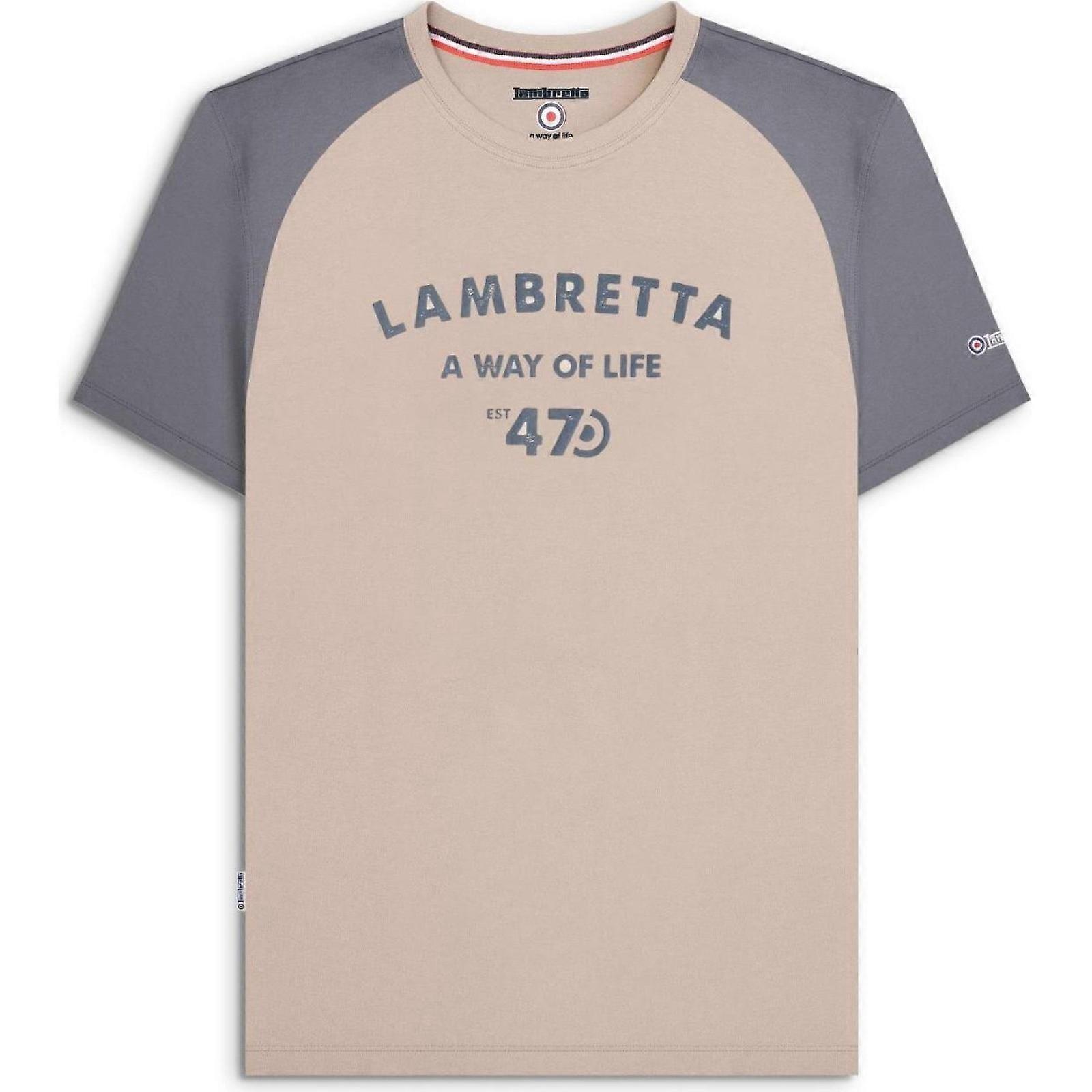 Lambretta Mens Raglan 47 Short Sleeve T-Shirt