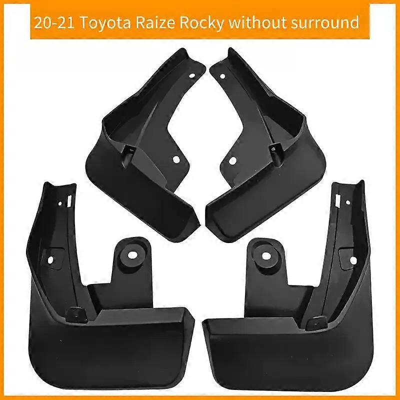Apply Mud Flaps for Toyota Raize/ Rocky 2020-2021 Lightning Splash Guards Fender MudFlaps Front Rear Mudguards Car Accessories
