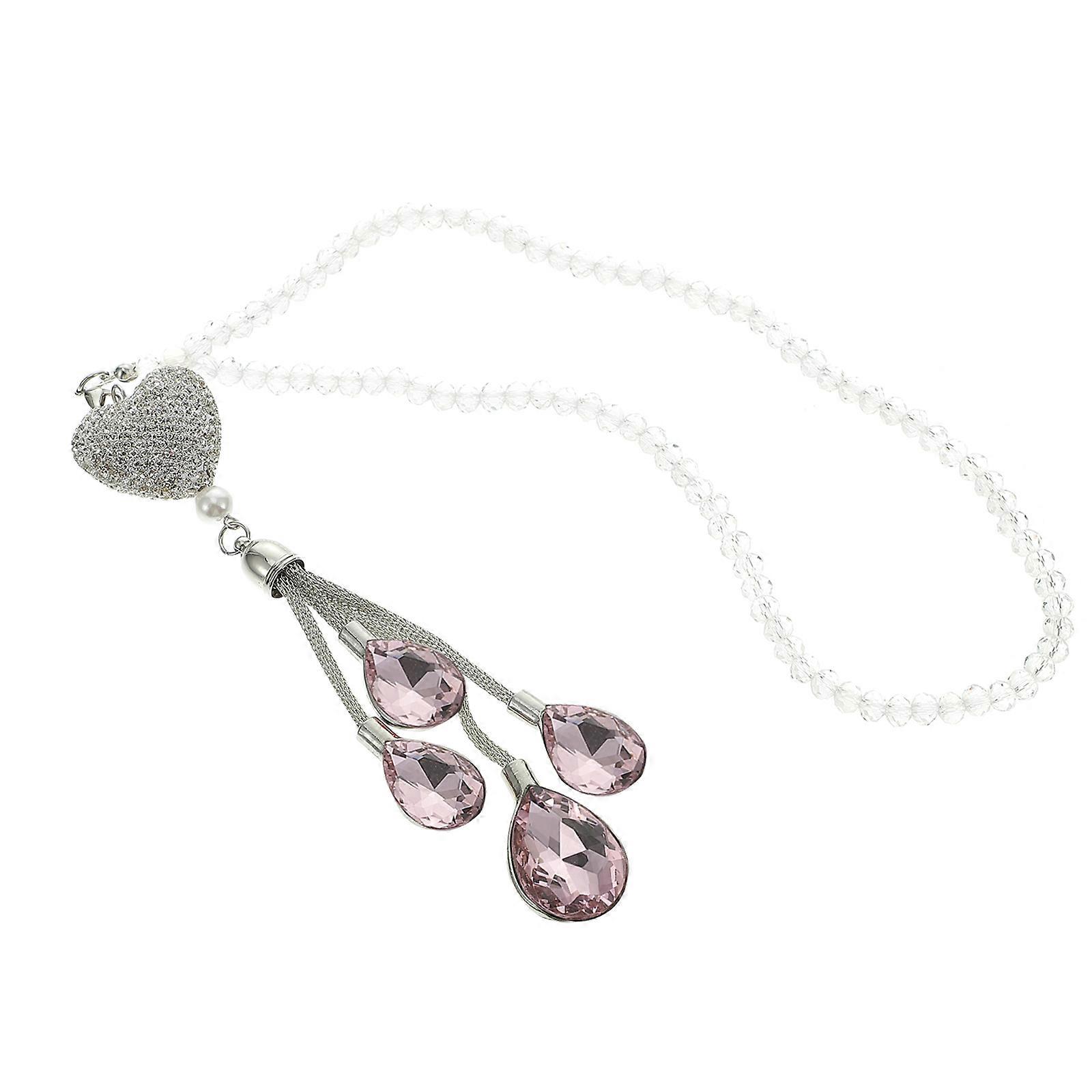 Crystal Car Hanging Ornament Rearview Mirror Accessories Warm Atmosphere Creation 1Set