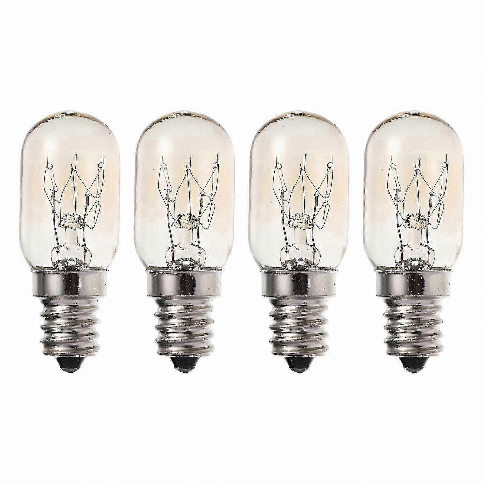 4-Pack 10W E12S Base Appliance Bulb for Refrigerators and Range Hoods