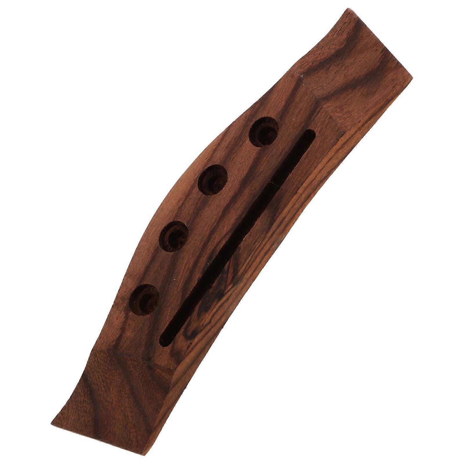 Wood Ukulele Bridge Replacement 3Pcs Adjustable Bridge for Ukulele