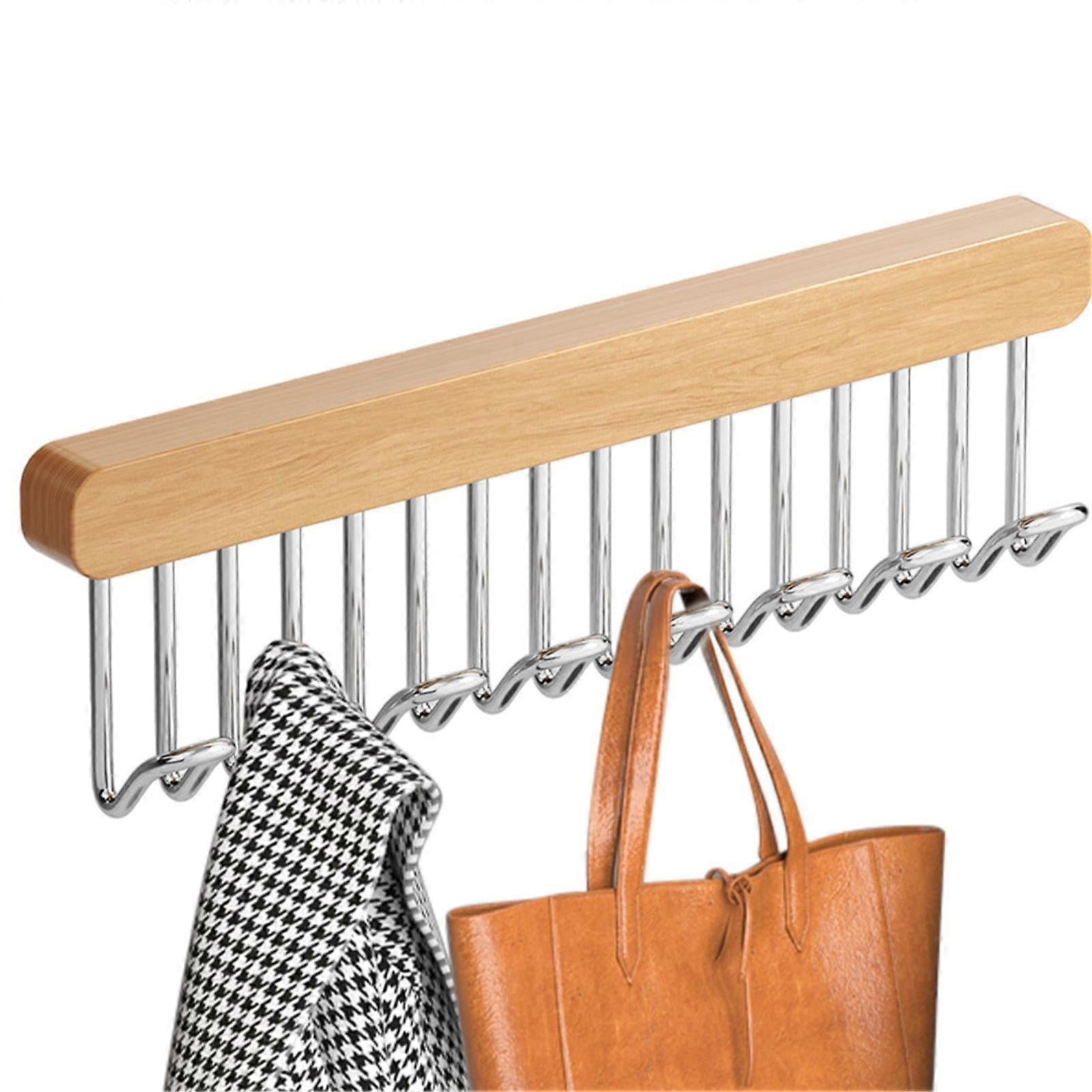 Extendable Belt Holder for Closet  Belt Hanger With 8 Hooks, Closet Organizer, SpaceSaving Style