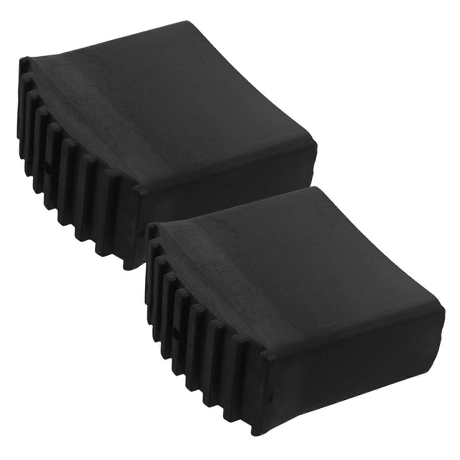 2 יחידות סולם צעד: מחסן בניית סולם אספקה כיסוי רגליים גומי מונע החלקה לבטיחות צעד תחליפי רפידות עמידות לבית