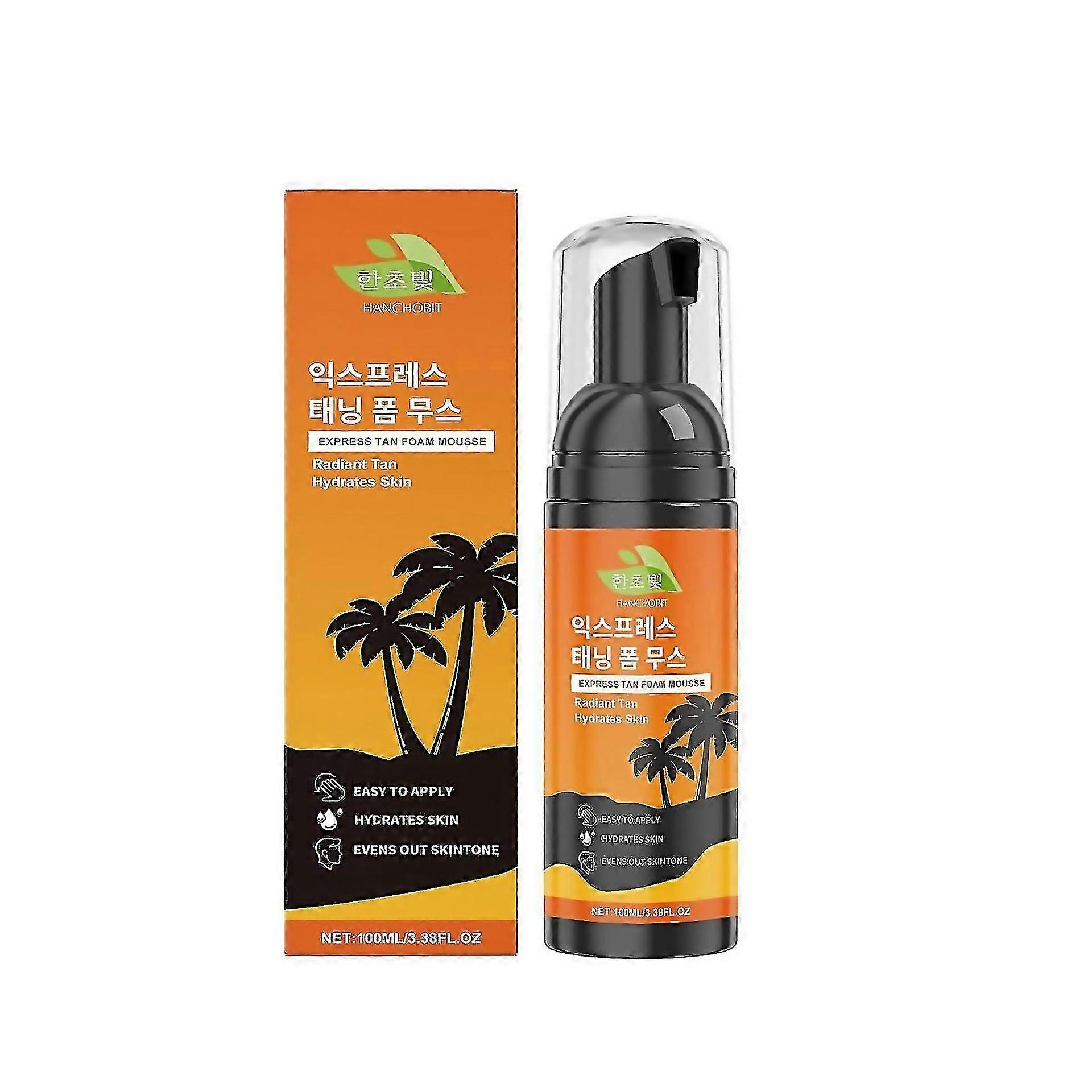 For Quick Tanning Foam Mousse Natural Tanning Accelerator Self Tanner Quick Application Foam Mousse