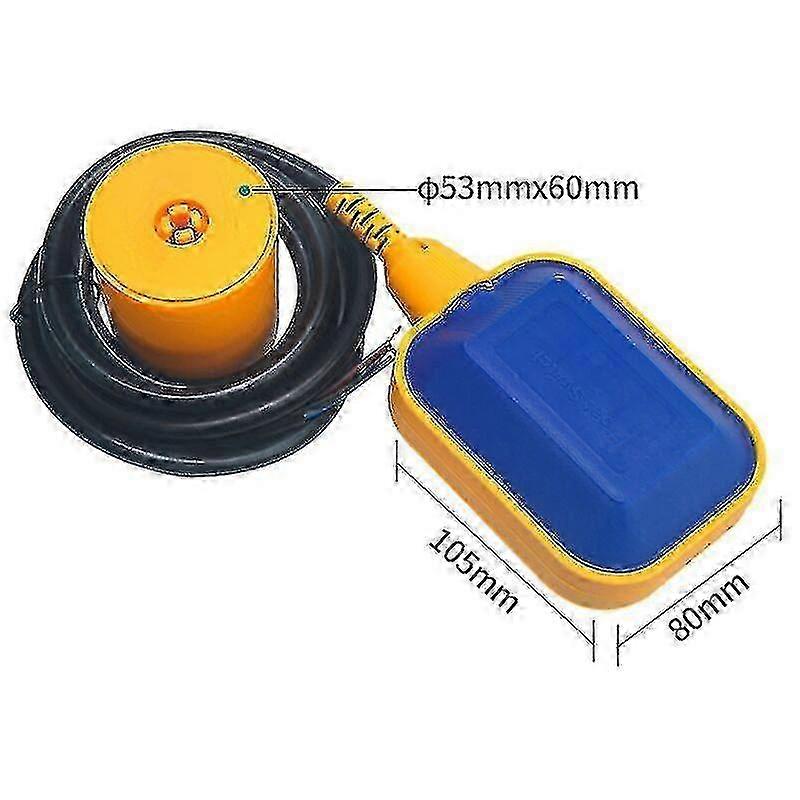 220V 4A Float Switch with 2m Cable for Automatic Water Tank Pump Level Control
