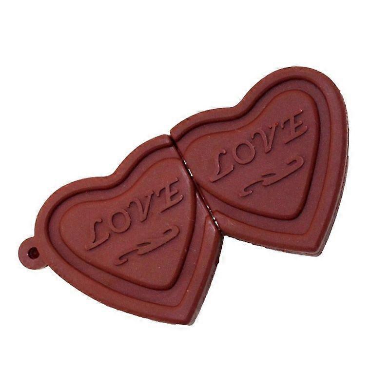 16GB USB 2.0 Creative Heart Chocolate U Disk
