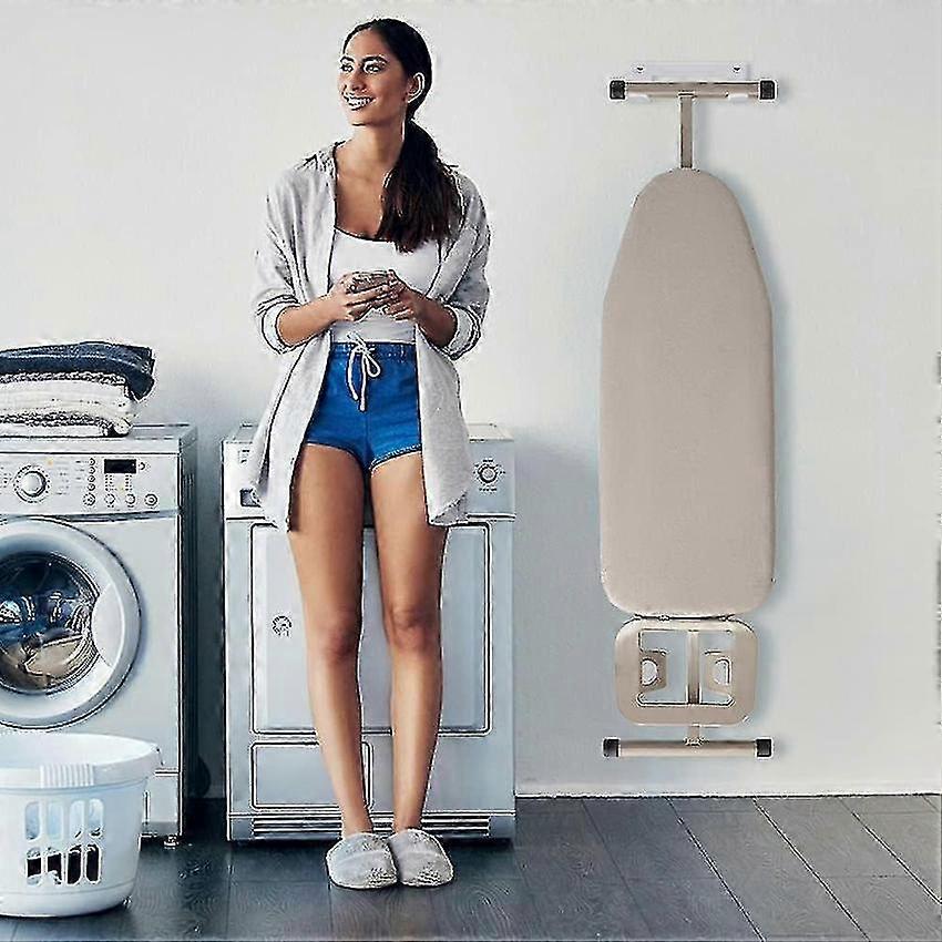 Wall mounted ironing board rack for laundry room 60cm