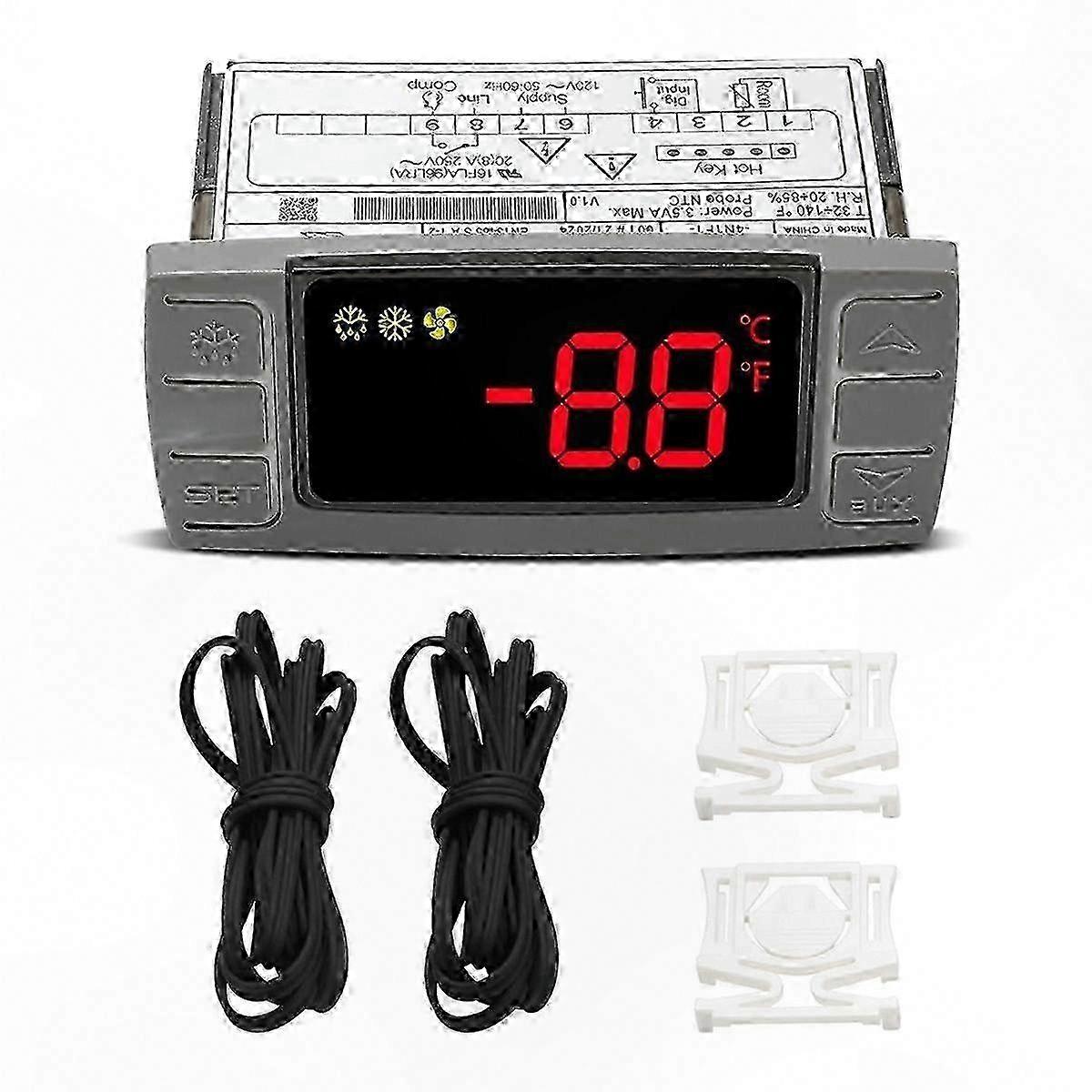 Digital Temperature Controller for Refrigerators, Thermostat Control with Sensor