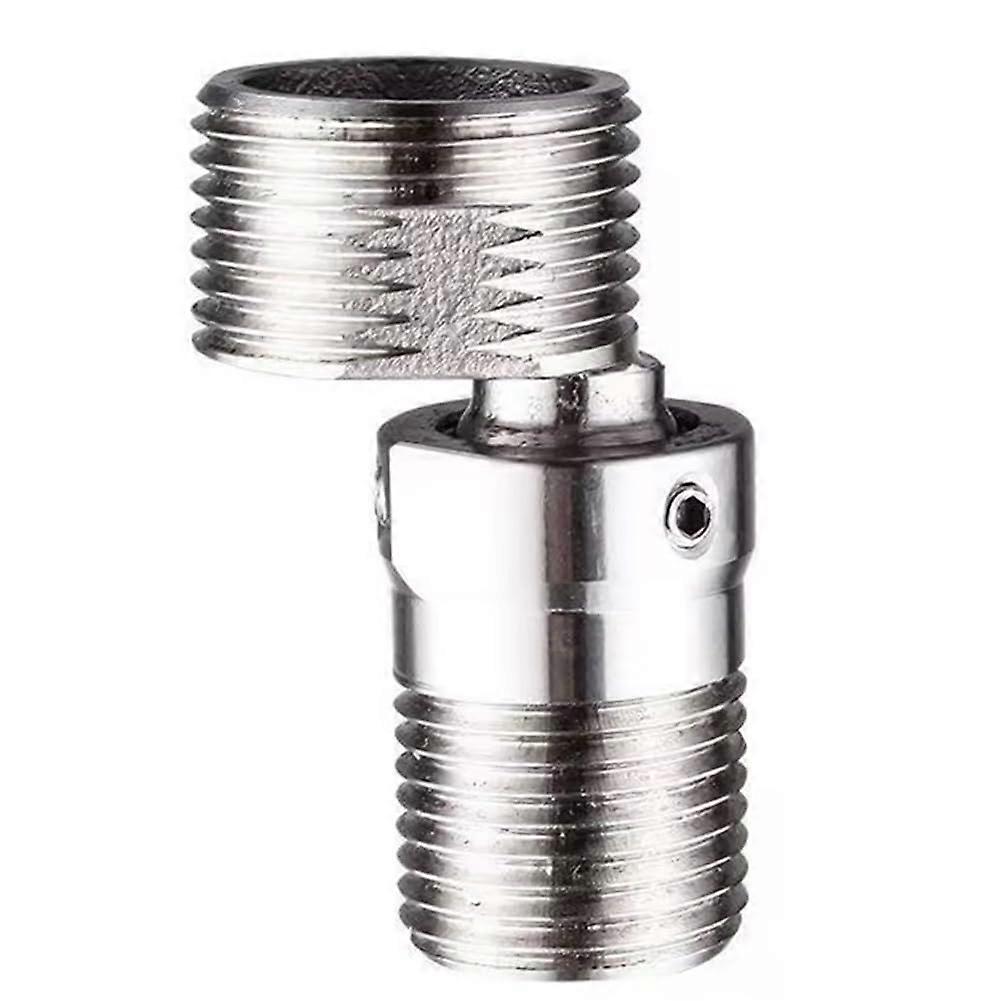 Rotatable Angle Adjustment Eccentric Screw Corner Wall Mounted Shower Faucet Adapter 360 Rotation Curved Corner Install