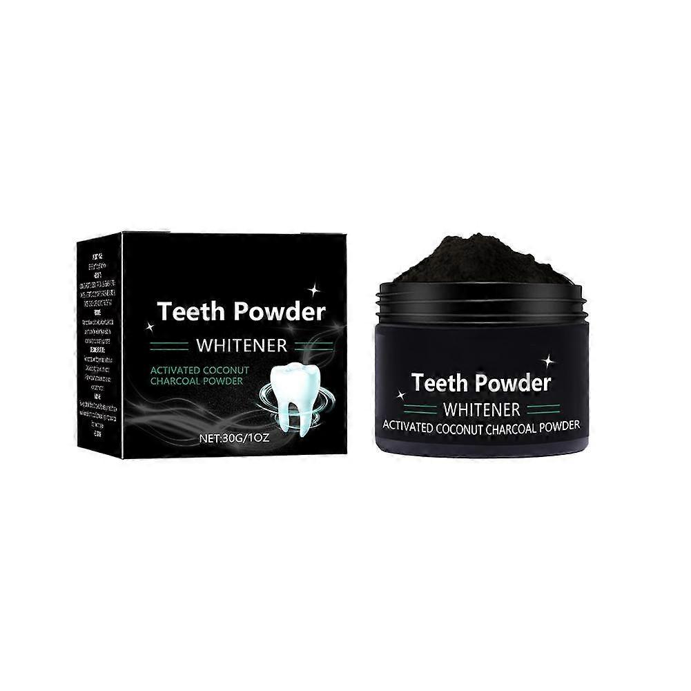 Natural Herbal Teeth Whitening Powder for Sensitive Teeth 30g Eco-Friendly Fluoride-Free Formula for Travel and Daily Oral Care