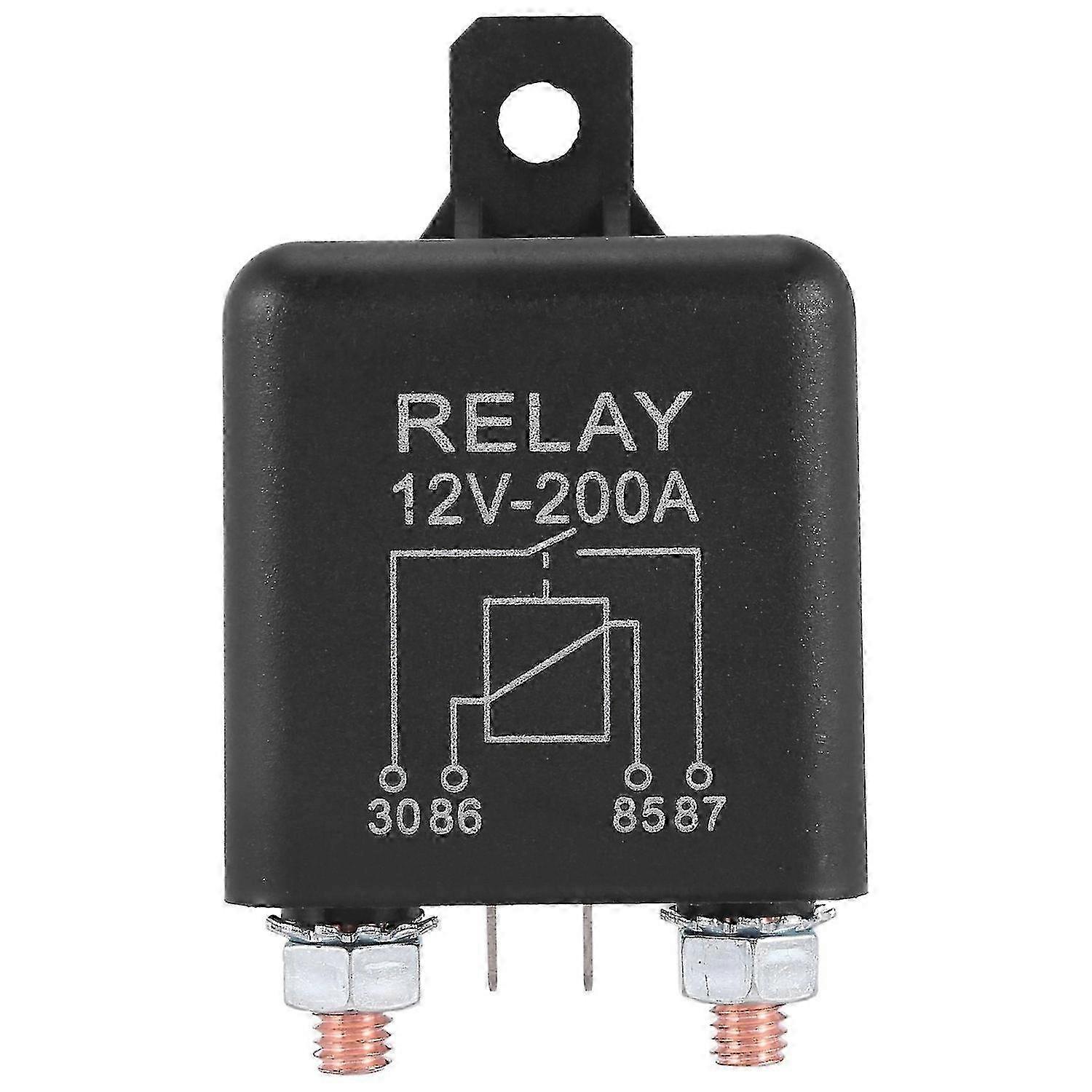 Normally Open 12V 200A Relay compatible with Automotive Split Charge Systems
