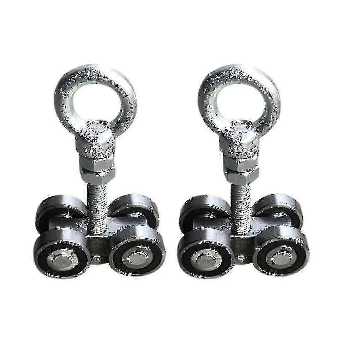 4 Wheel Silent Trolley Rollers with Four Bearings for Unistrut Strut Channel Assembly Edition 1104