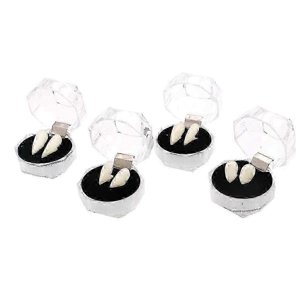 Vampyrtänder för barn - 4-pack cosplay-dräktleksak