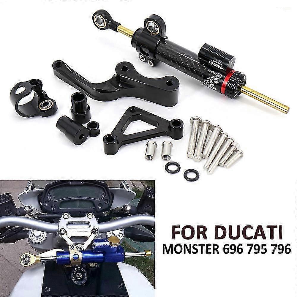 Modified Steering Shock Absorber Stabilizer Bracket Kit Suitable For Ducati Monster 696 Titanium Size