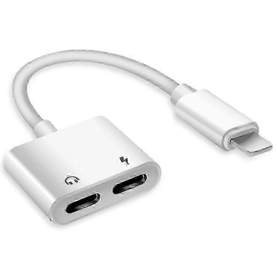 Combination 2-in-1 Adapter for 3.5mm Headphone Jack and Charging