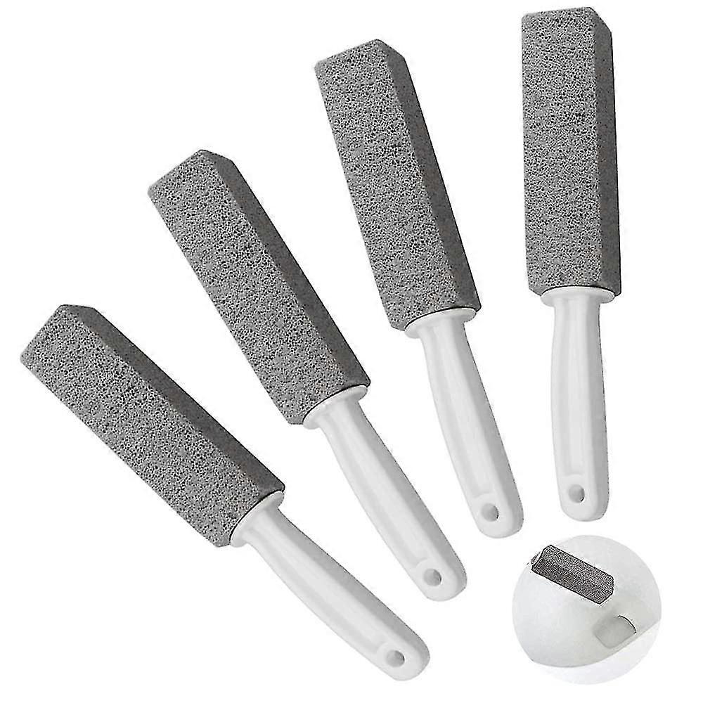 带手柄的浮石清洁石，马桶环去除剂清洁剂刷渍和硬水环去除剂除锈烤架