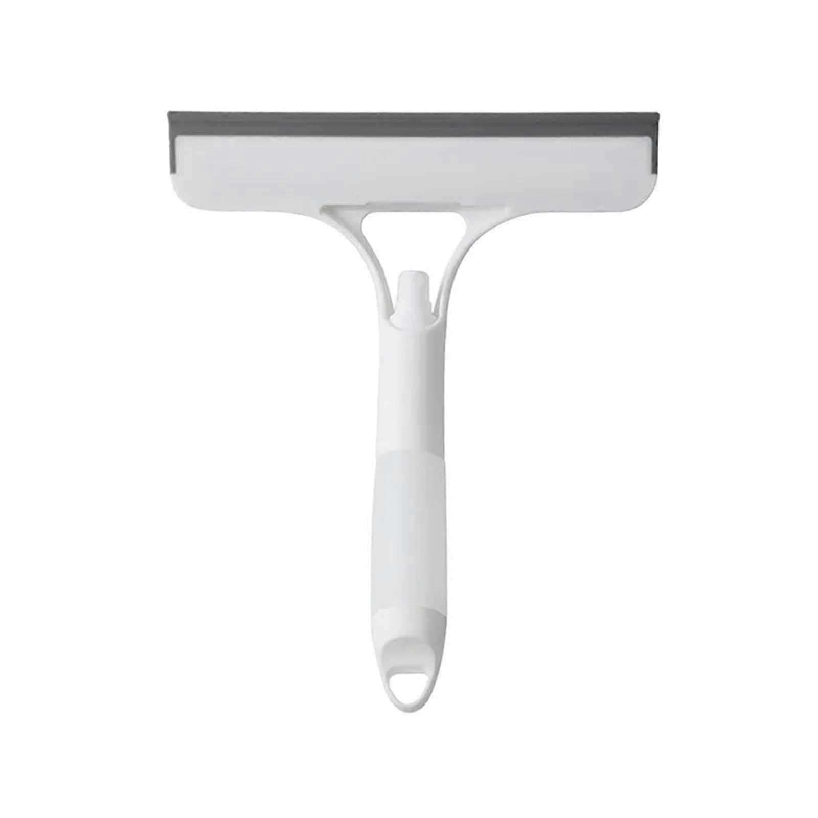 Squeegee Window Cleaning Multi Function Glass Mirror Wiper Microfiber Scrub White For Windows Glass Shower Doors Car
