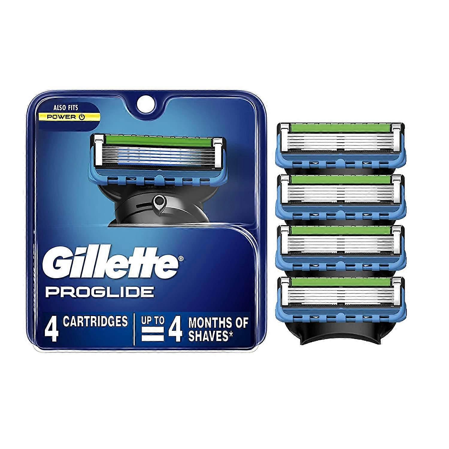 Gillette Fusion Proglide Power Razor Blade Navullingen, 4 stuks