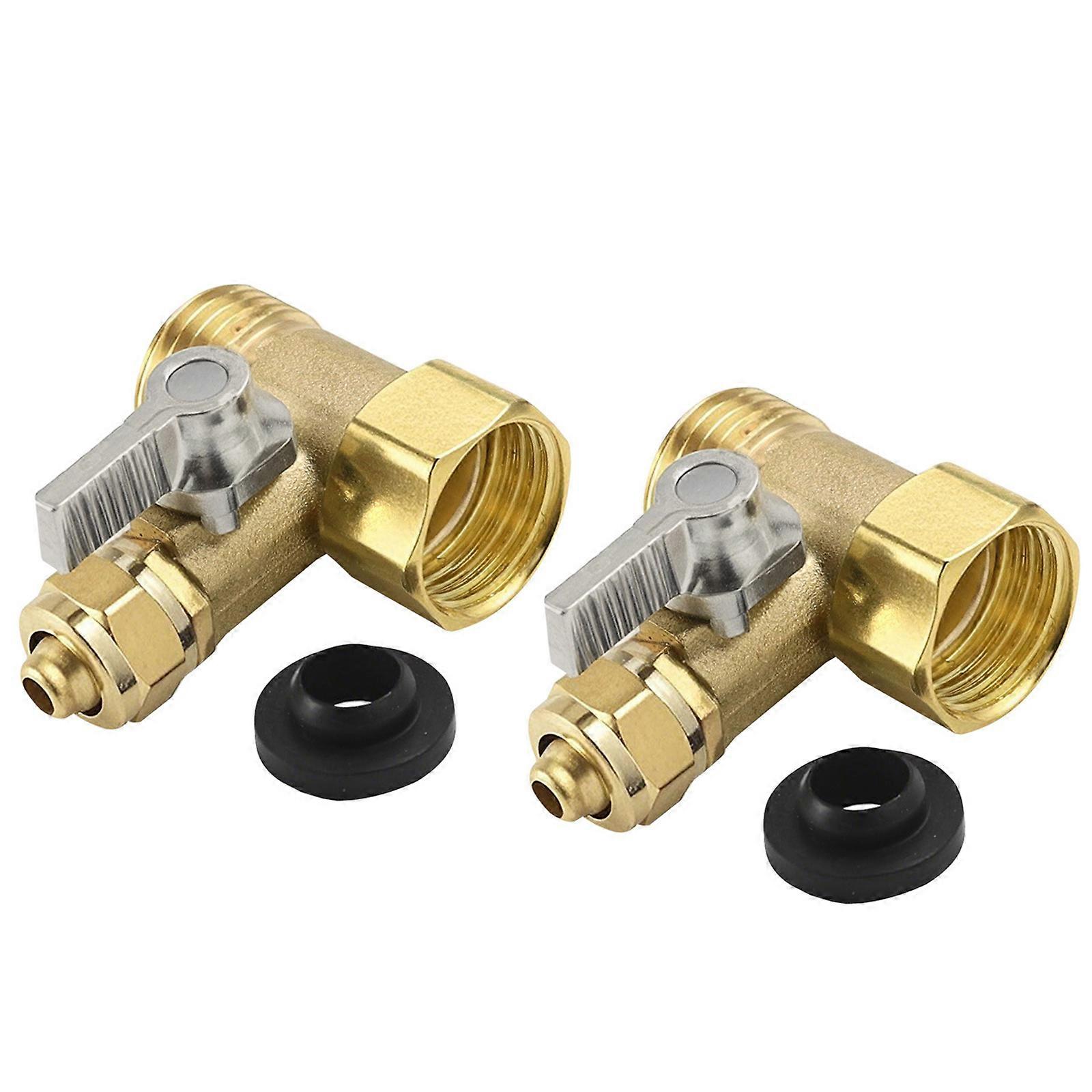 Triple Port Flows Regulator Valves Brass Integrated 3 Way Ball Valves for Standard Pipe Compatibility & Easy Installation Multicolor