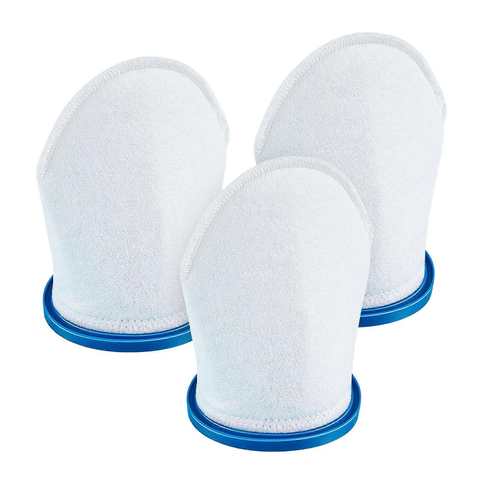 3 Pack Multilayer Pool Filter Bags Cotton Design Efficient Vacuum Filtering Bag for Pool Vacuums Efficient Cleaning Multicolor