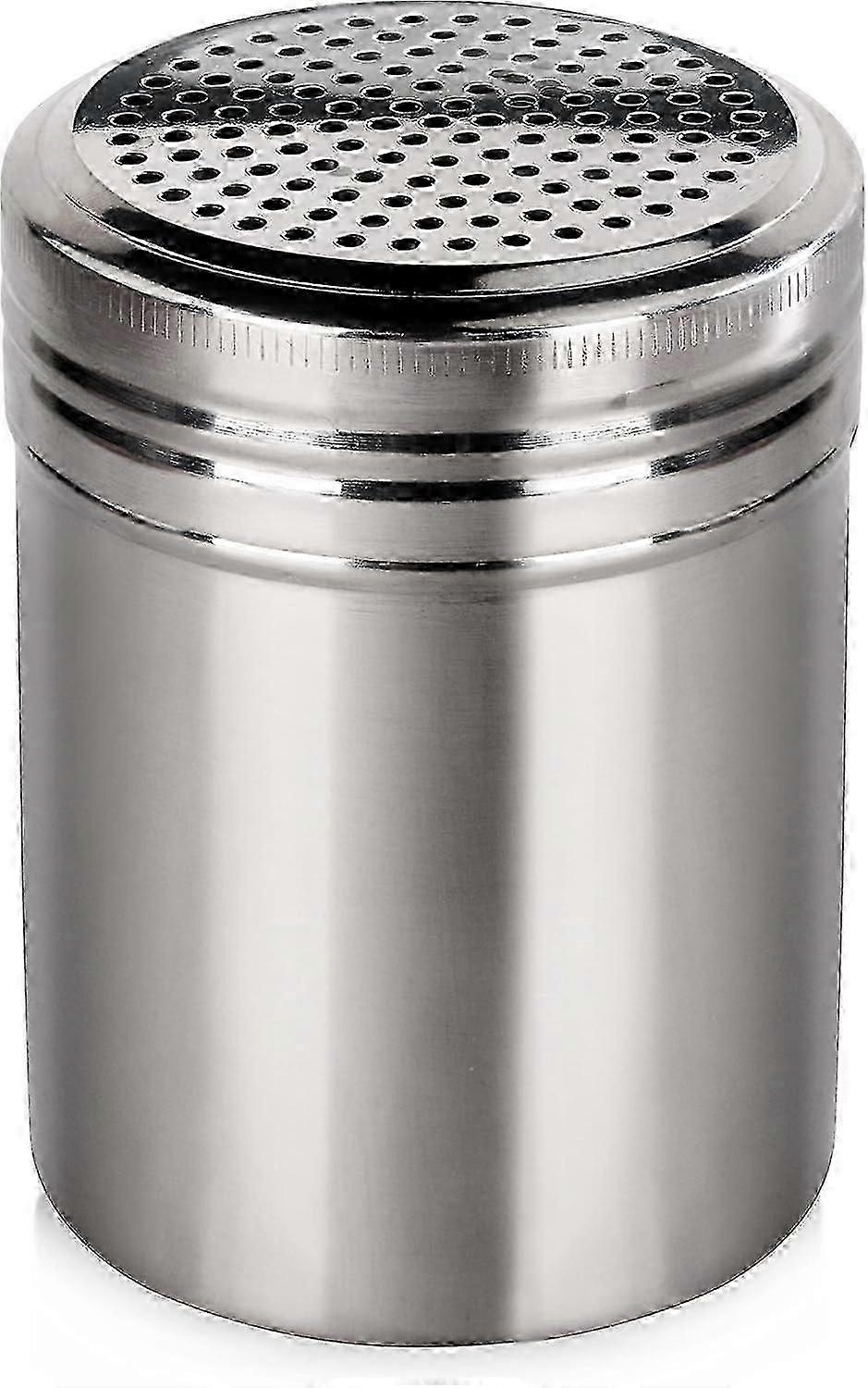 Salt, sukker, krydder og pepperbøsse i rustfritt stål