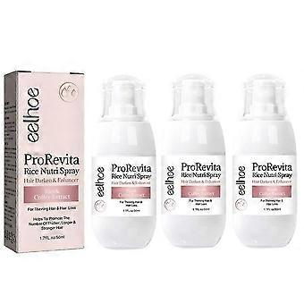 3X Zephta H-Regrow 2.0, Zephta Hair Regrowth, Prorevita Rice Nutri Spray, für Haare