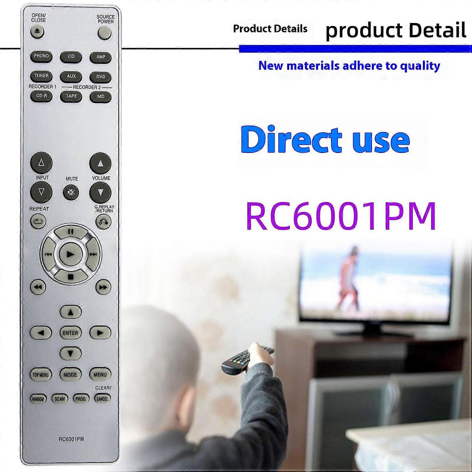 RC6001PM For Marantz CD Player Remote Control Replacement 1-10m Range Infrared Controller