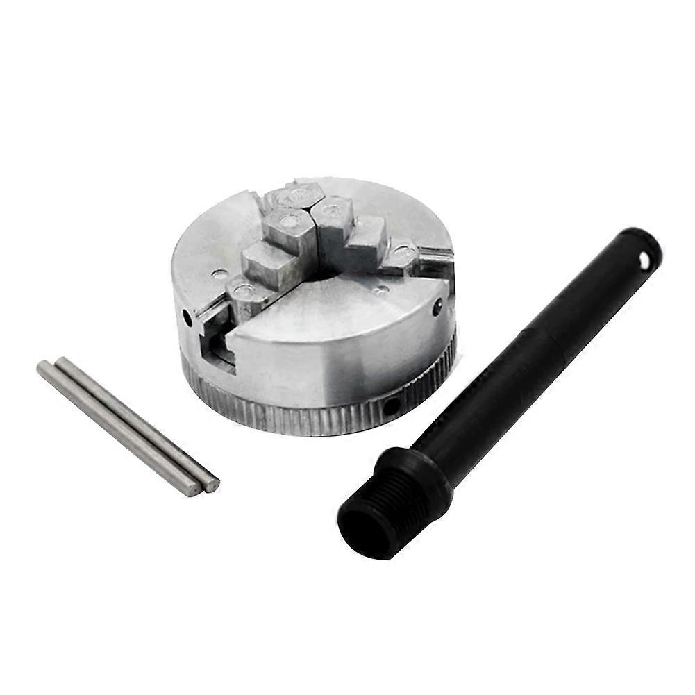 Z011 Mini Drill Chuck Zinc Alloy Manual Self-Centering Metal 3-Jaw Lathe Chuck Clamp with for CNC Lathe Machine Tool