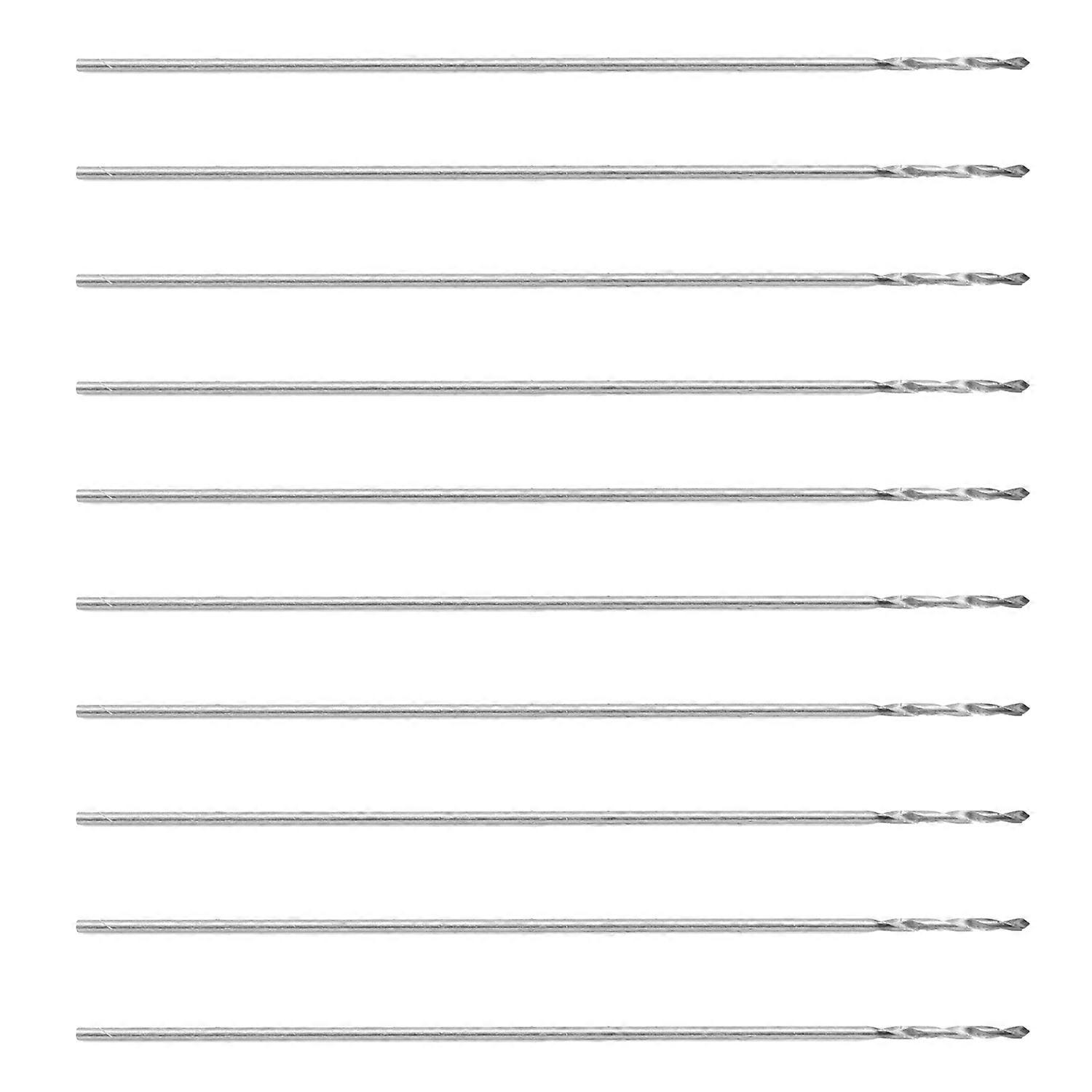 10Pcs Twist Drill Bit Small Straight Shank Pearl Drilling Machine Tools K10 0.3mm