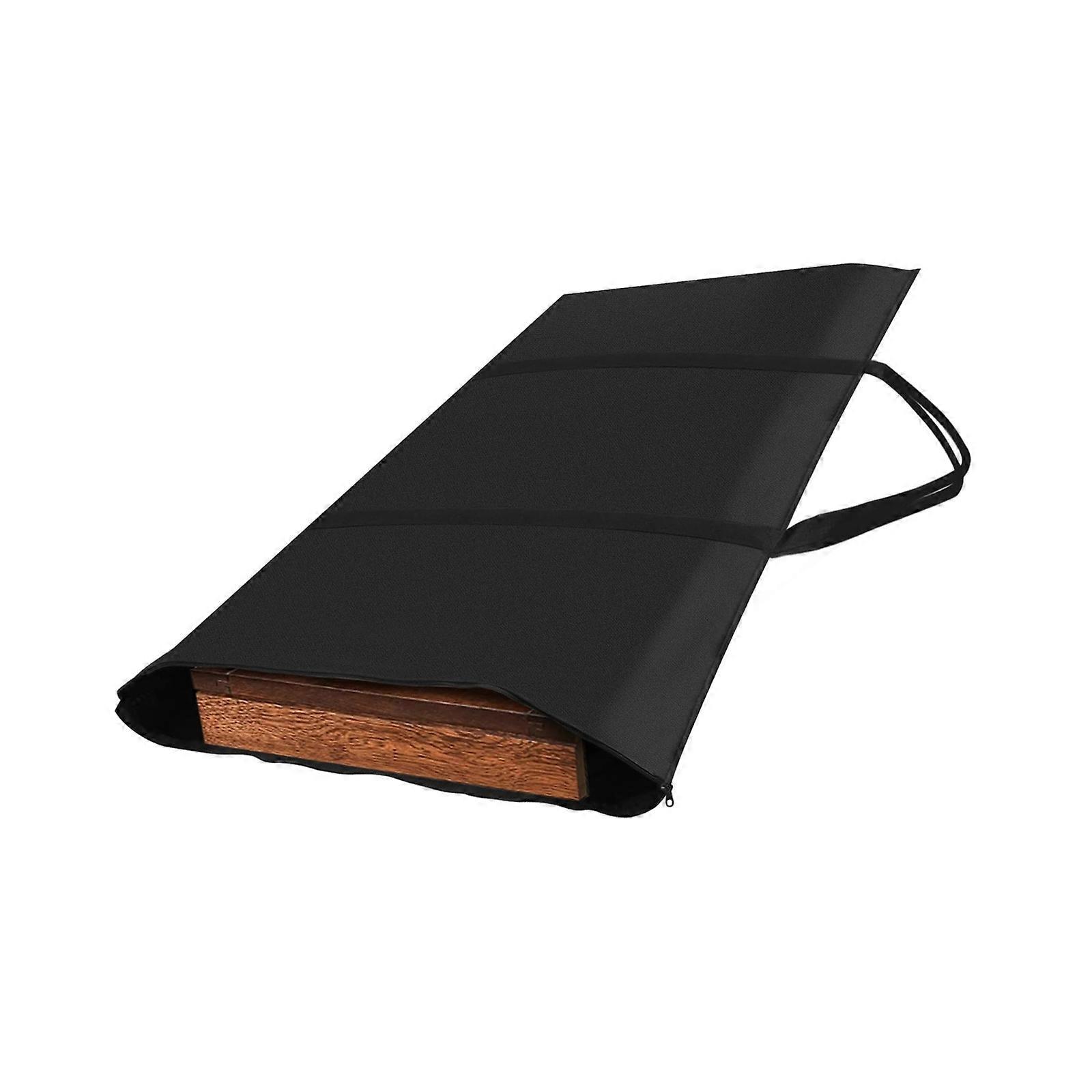 Compact Foldable Table Leaf Storage Bag 52x28 Inch Water Resistant Polyester Materials With Side Zippers Access And Dust Protections Multicolor