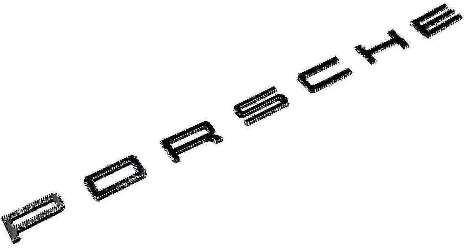 Gloss Black Porsche Lettering Rear Boot Badge Emblem For 911 Carrera Cayenne Turbo Gt3