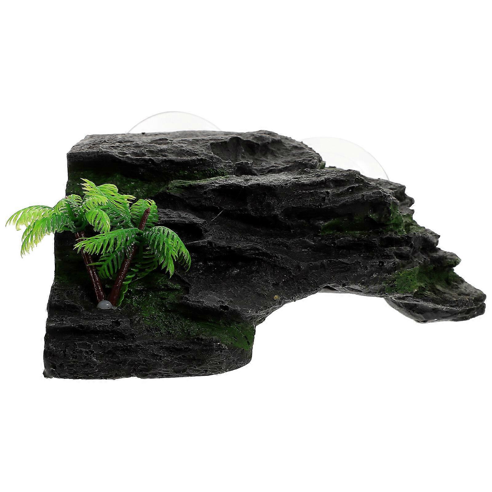 Rock Decor Turtle Accessories for Tank Reptile Basking Platform