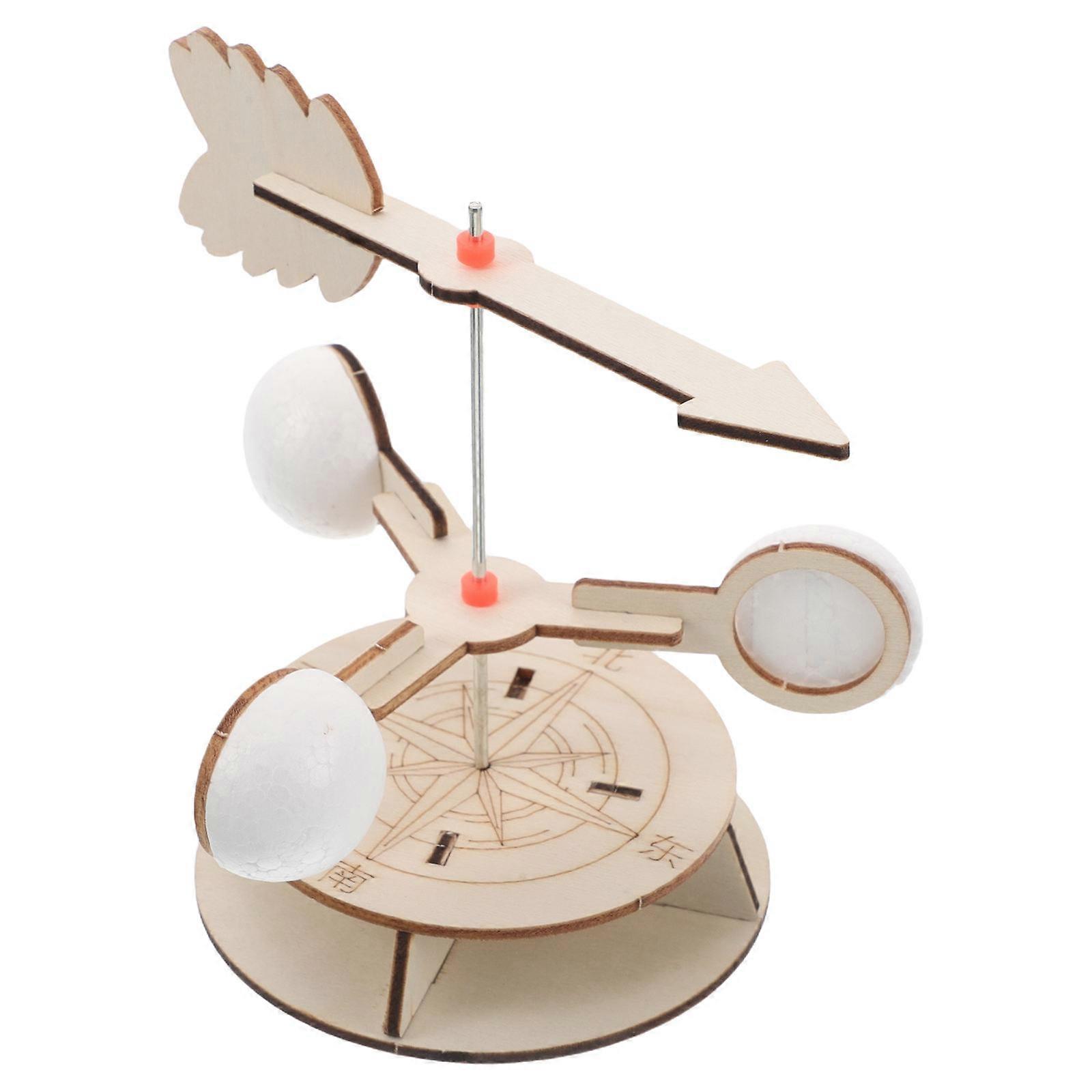 Wind Vane Wood Model Kit for Kids Educational Science Learning Wind Direction