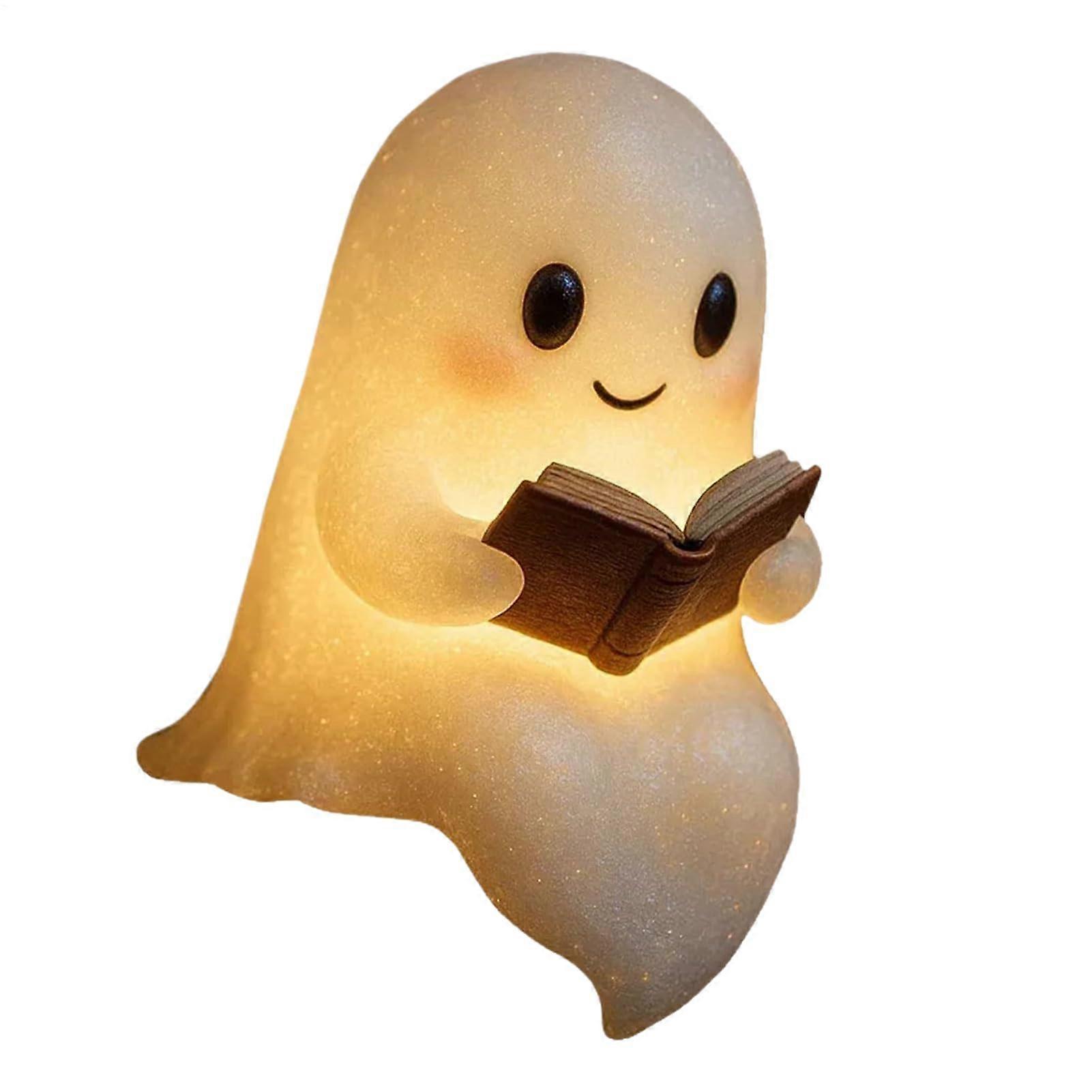 Halloween Lights LED PlugIn Night Light Ghost Light Reading Book Design For Room Mantle Kitchen White L