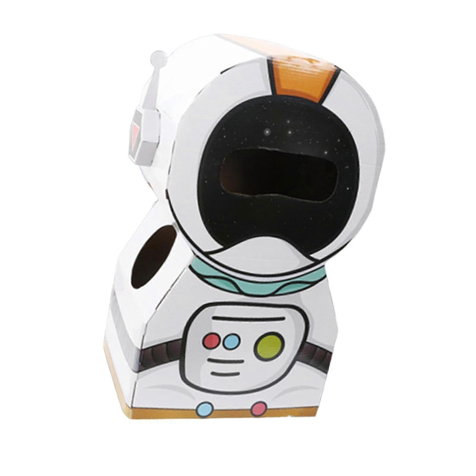 Astronaut Rocket Play Costume Kit for Kids with Cardboard Box Model