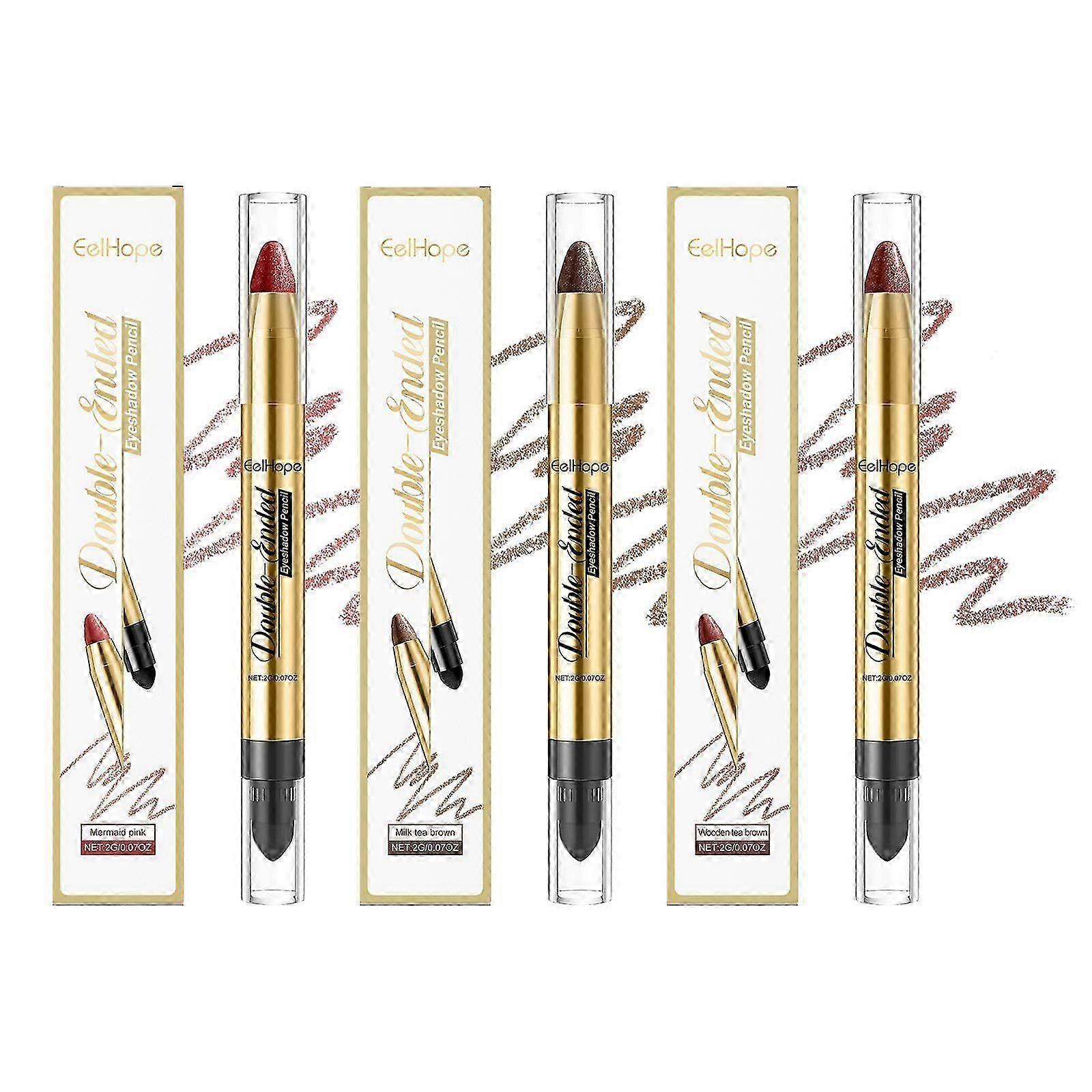 Eelhope Colorful Eye Shadow Stick A Sketch Of Charming Eye Makeup Light Up Makeup Three-Dimensional Color Shining Eye Shadow