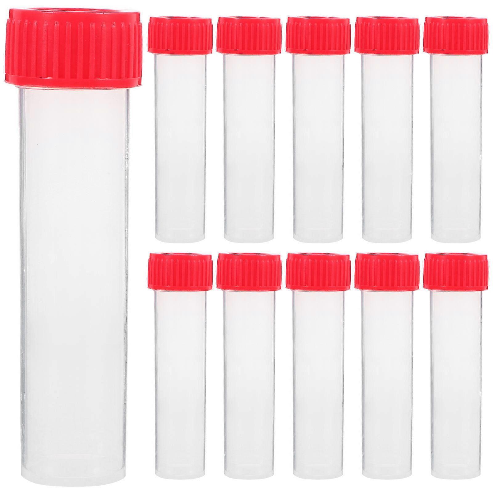 30 Pcs Tiny Transparent Storage Bottles with Lids Lab Sample Tubes Leak Proof 30ml Small Containers