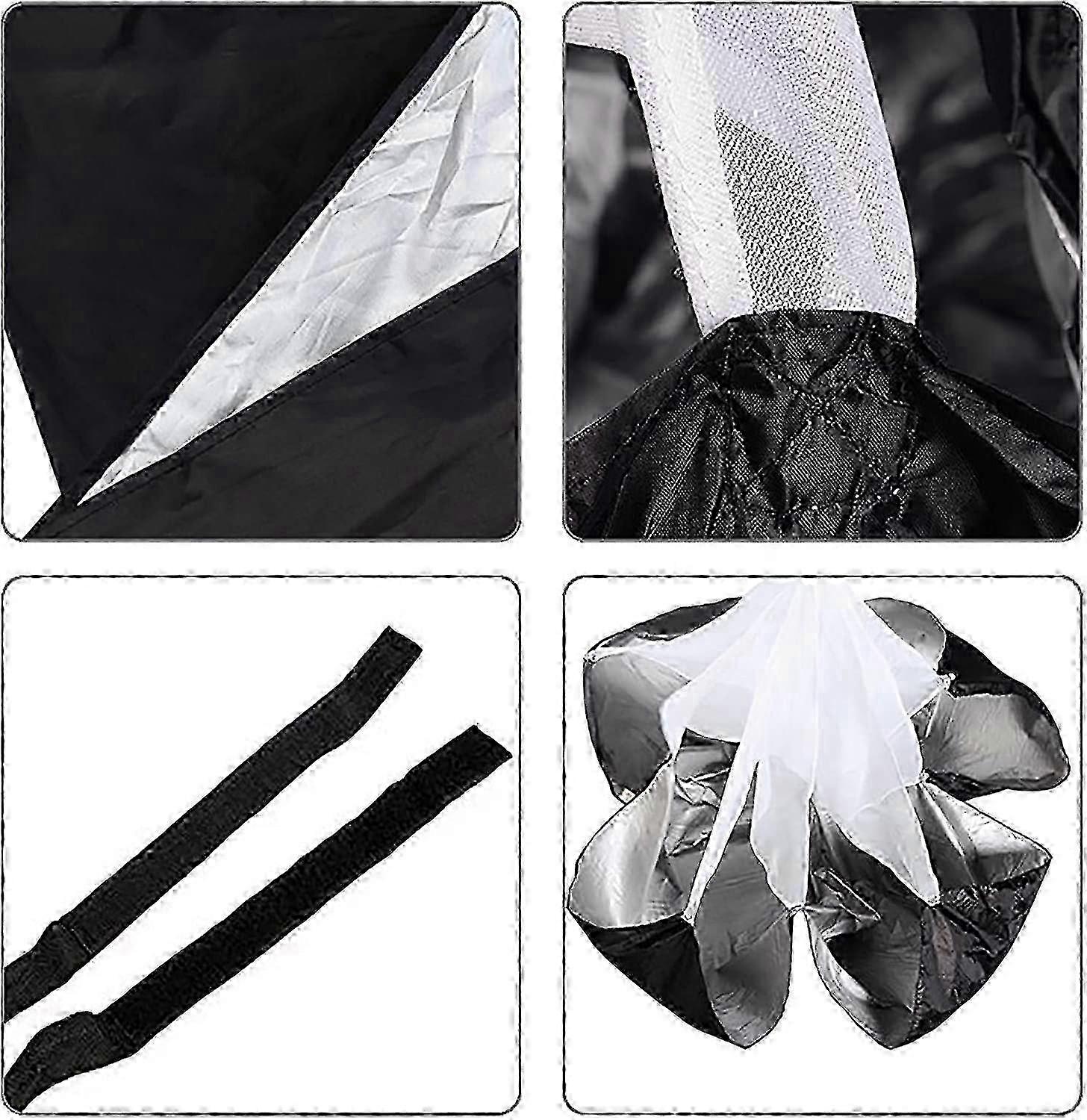 Resistance Parachute Resistance Parachute, Track Field Deceleration Training Running Drag Chute, with Adjustable Strap, for Sprint Training 25-26S