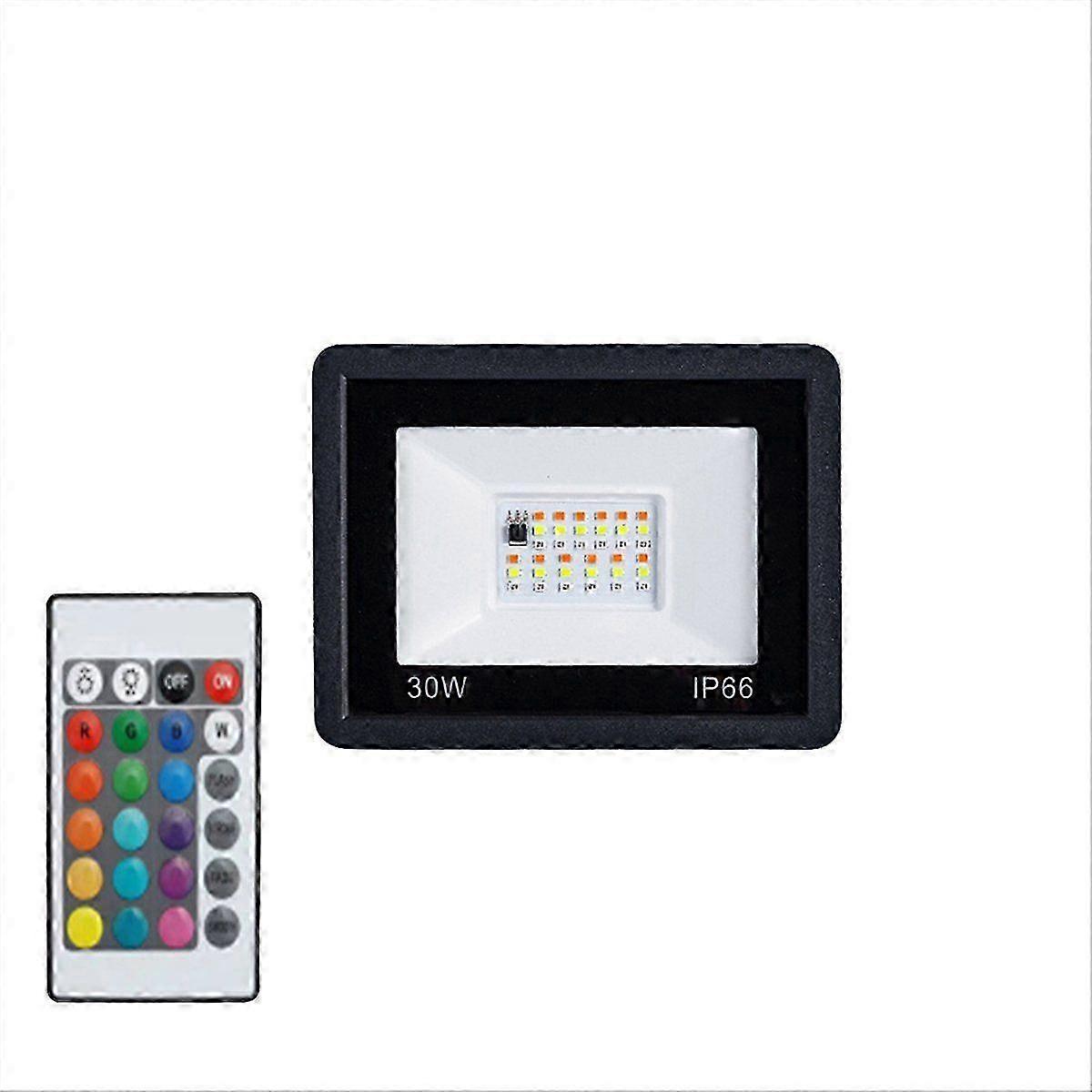 30W RGB Outdoor Flood Light with Remote for Event and Party Decoration
