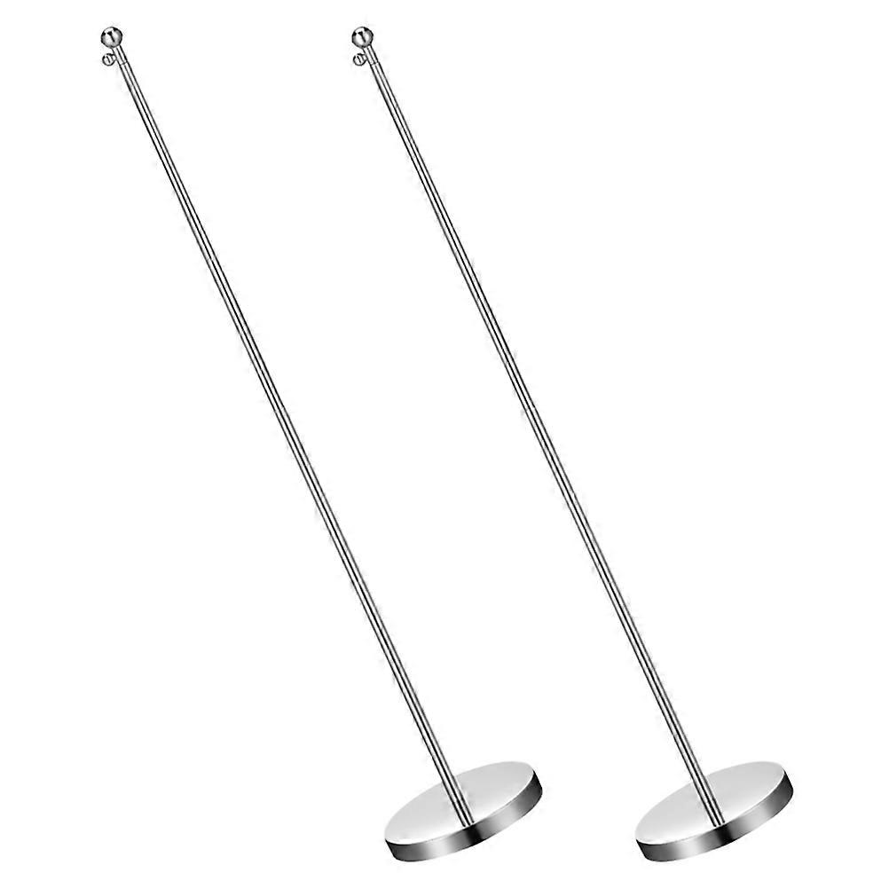 Flag Holder For Desk Mini Flag Stand Table Flag Holders With Sticks Small Desk Flag Bases Adjustable Height Stable Placement 2Pack