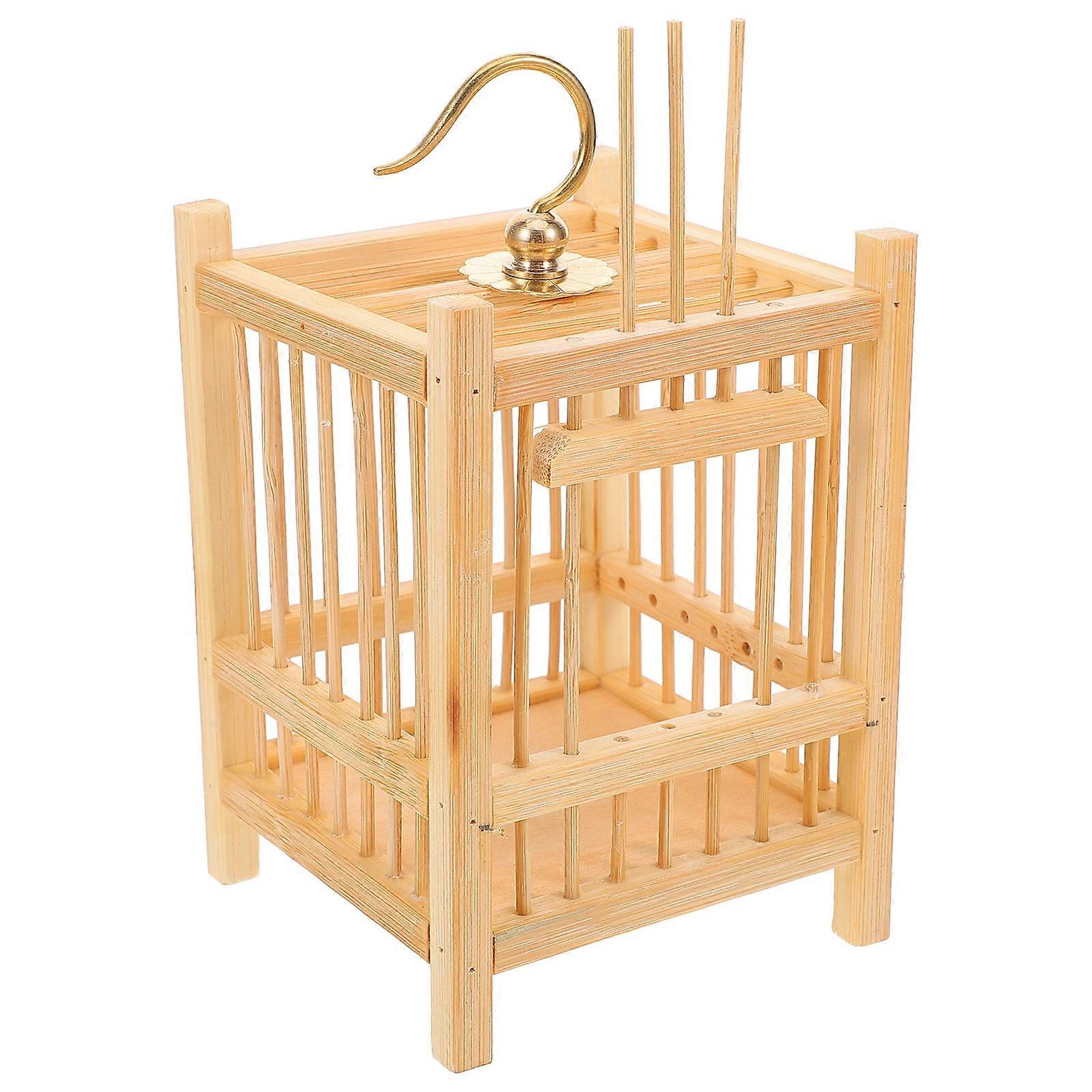 Grasshopper Feeding Cage for Storage Durable Bamboo Cricket Box