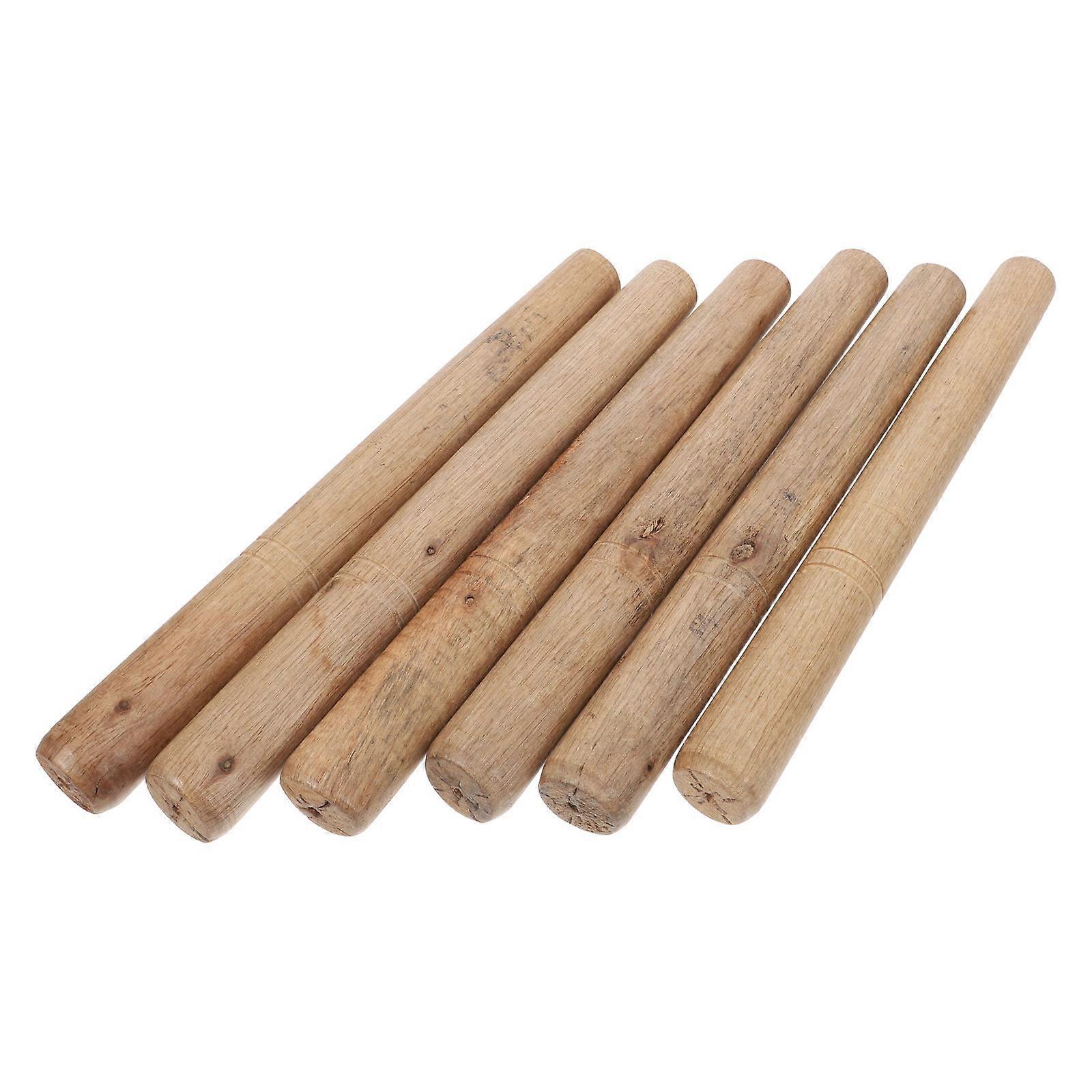 Wooden Handle Replacement for Garden Tool Farm Use 6Pcs Set