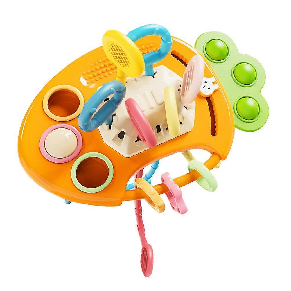 Educational Pull Toy Carrot Pull String Toy for Kids