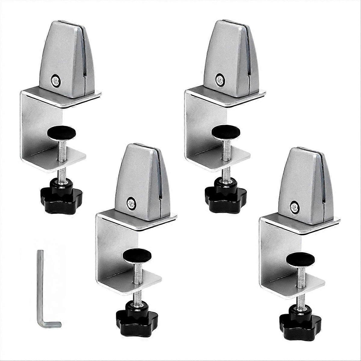 Protective Clip for Panels Thick, Adjustable Desktop Divider Clamp