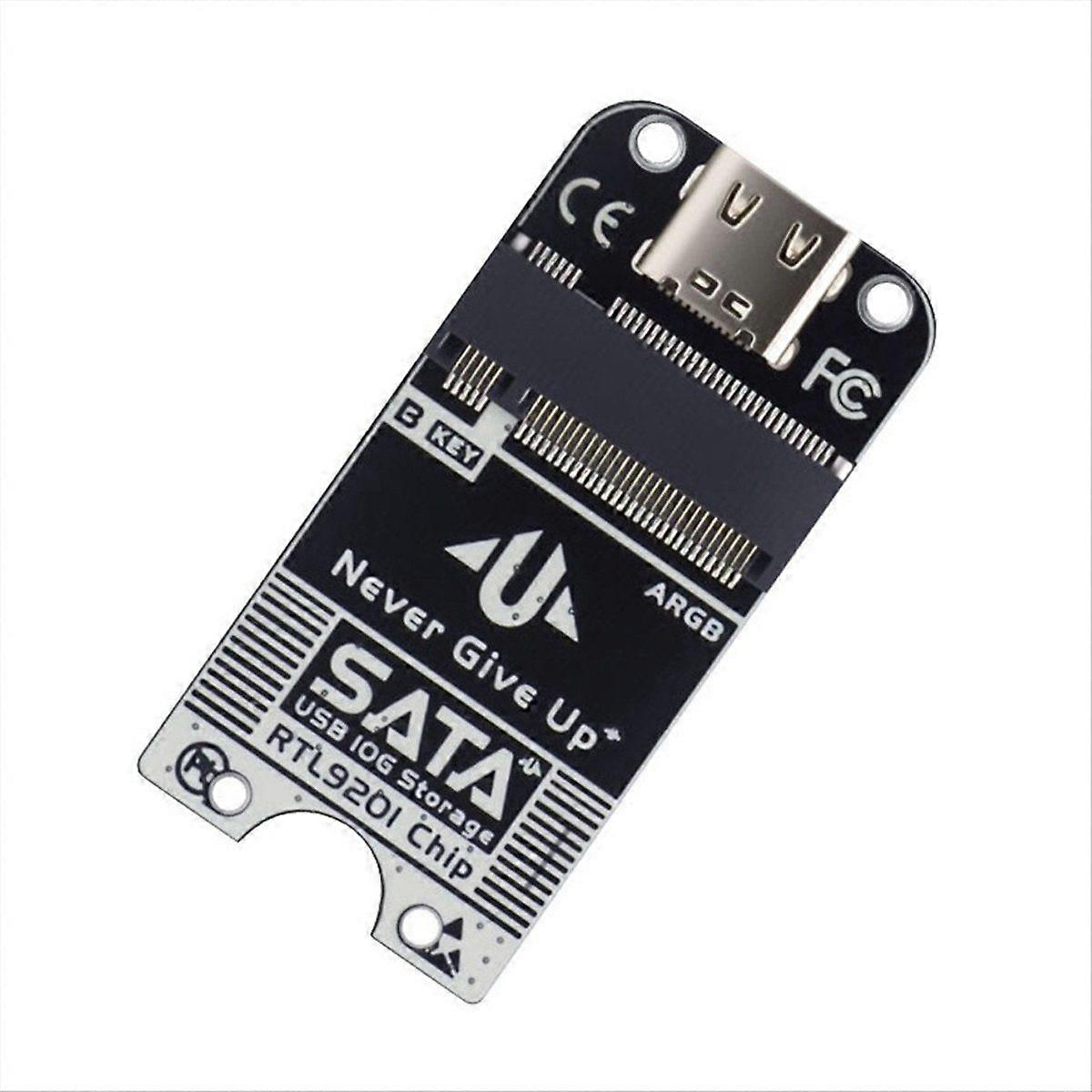 M.2 SATA to USB Type-C Female Adapter Board 5Gbps High-Speed PCBA Bare Board for External SSD DIY E