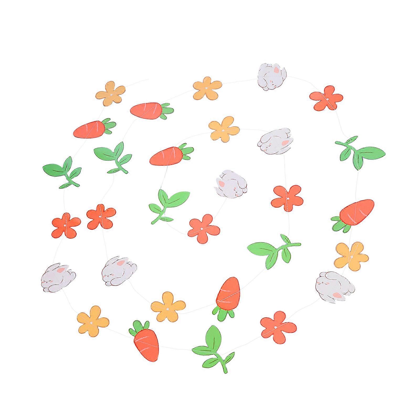 Easter Themed Paper Hanging Streamer Garland for Decoration Easter Party